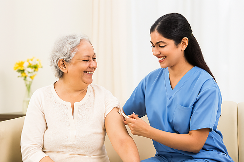 Professional team of nurses, representing experienced staff.